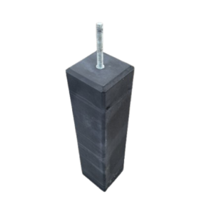 Betonpoer met facetrand 120x120 (paalmaat)